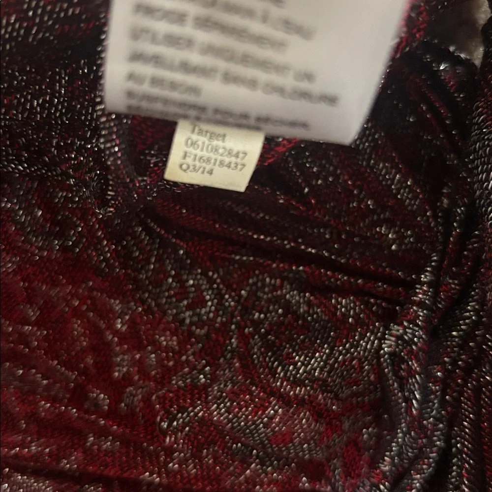 Target Red and Grey Infinity Sparkle Scarf